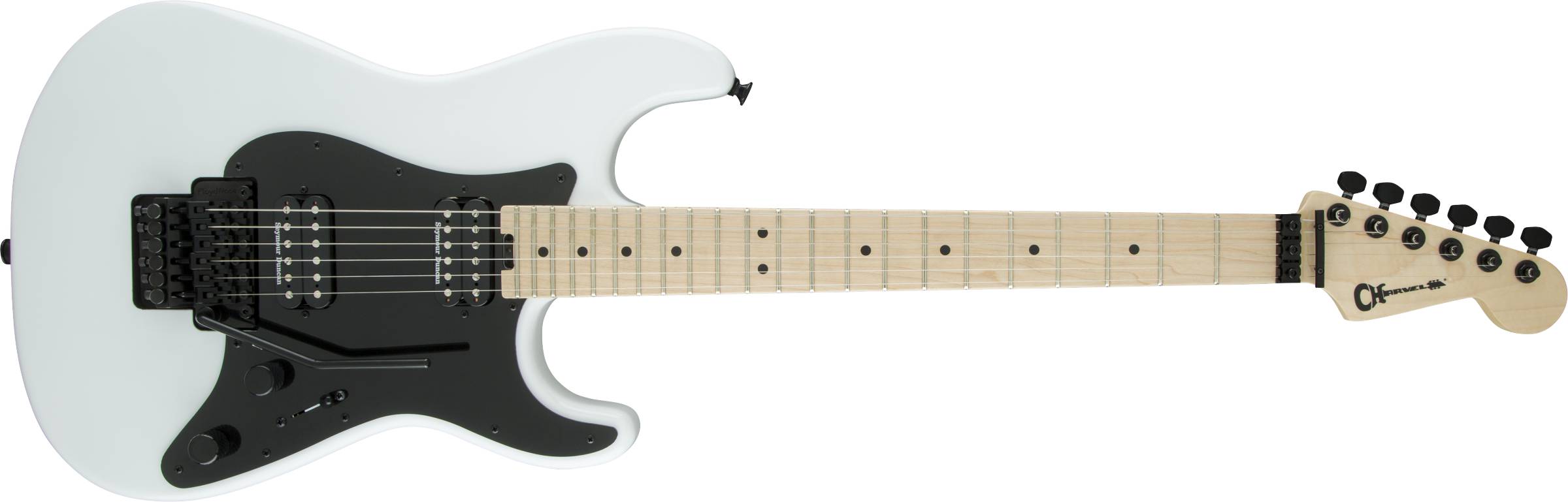 ギター Charvel SOCAL 1 2H JP FRD Pro-Mod So-Cal Style 1 HH FR, Maple Fingerboard, Snow White