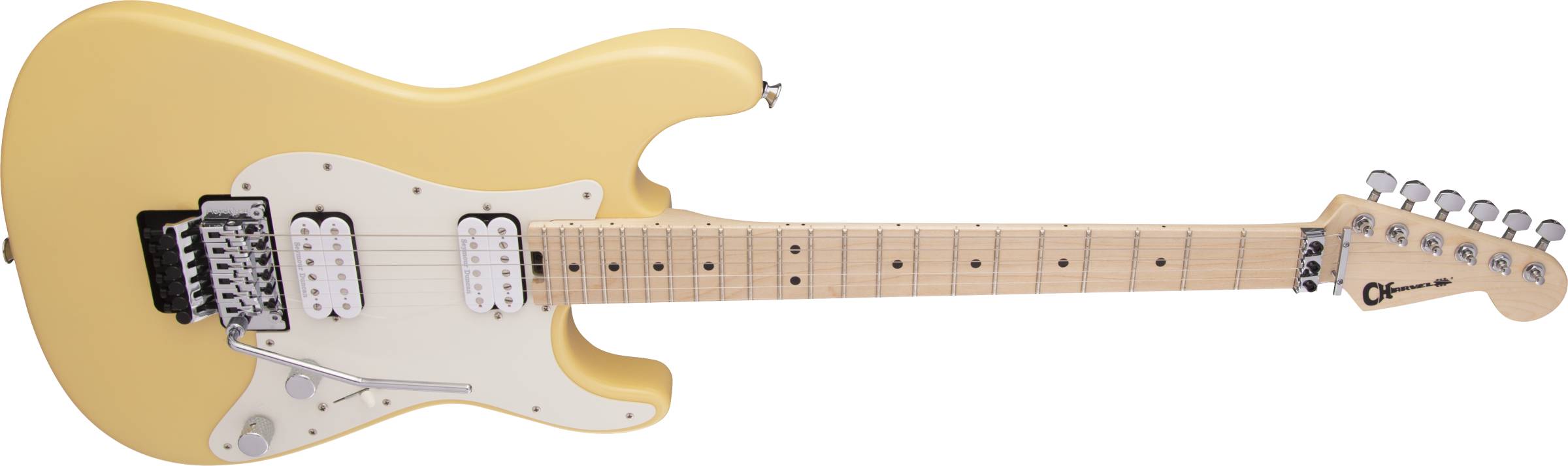 Pro-Mod So-Cal Style 1 HH FR M, Maple Fingerboard, Vintage White
