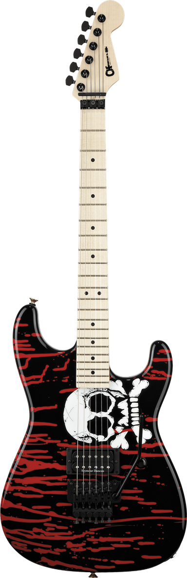 Warren DeMartini USA Signature San Dimas®, Maple Fingerboard, Blood and Skull