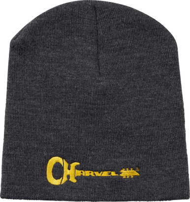 Charvel® Guitar Logo Beanie, Gray and Yellow