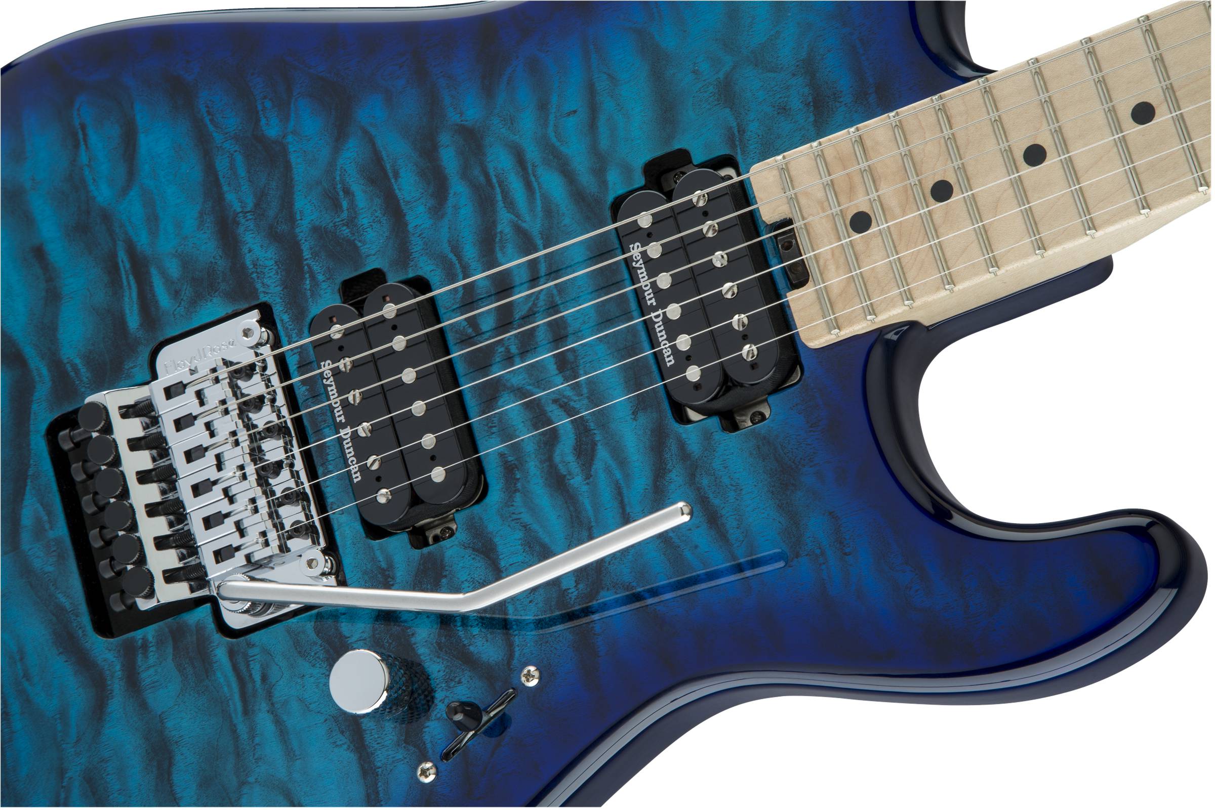 Pro-Mod San Dimas® Style 1 HH FR M QM, Maple Fingerboard, Chlorine