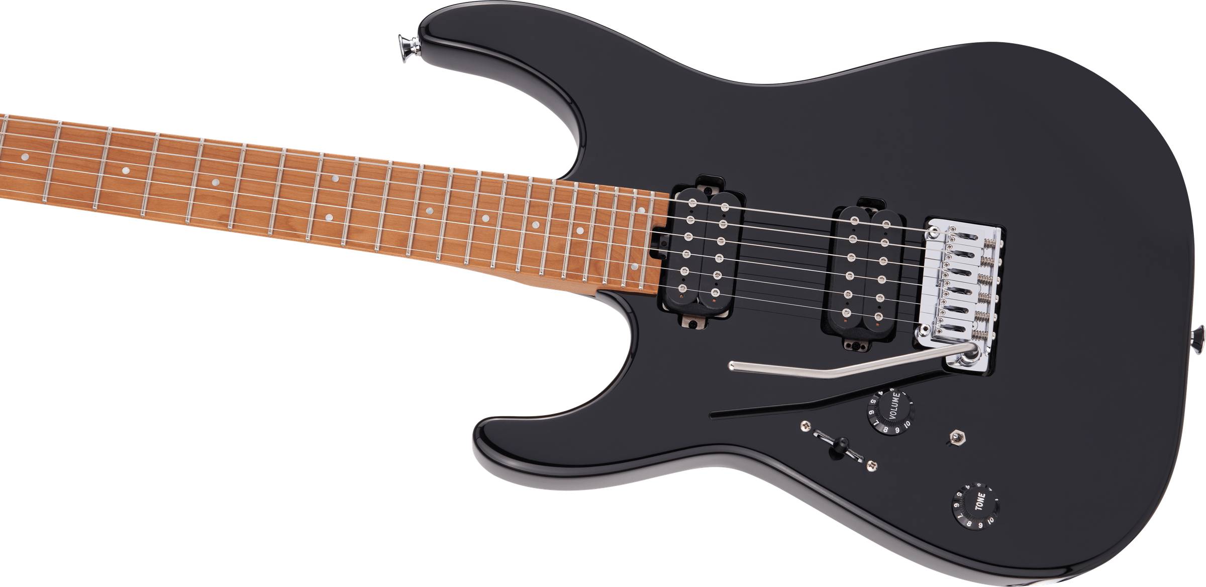 Charvel Pro-Mod DK24 HH 2PT CM グロスブラック Dinky™ (DK) :: Pro-Mod DK24 HH 2PT CM, Caramelized Maple